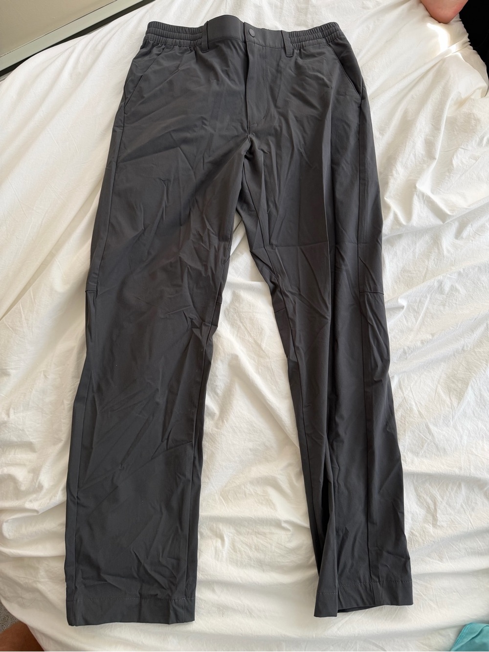 UNIQLO Men 2WAY Stretch Active Pants Dark Gray M Hemmed NWT